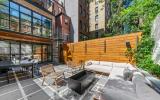 brownstone, townhouse, contemporary, upscale, staircase, terrace, garden, kitchen, bathroom, 