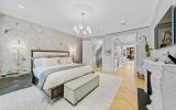 brownstone, townhouse, contemporary, upscale, staircase, terrace, garden, kitchen, bathroom, 