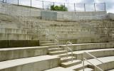 concrete, modern, museum, water, staircase, industrial, 