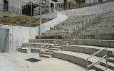 concrete, modern, museum, water, staircase, industrial, 