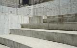 concrete, modern, museum, water, staircase, industrial, 