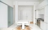 loft, apartment, white, kitchen, bathroom, 