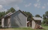 farmhouse, modern, contemporary, rural, glass, barn, water, 