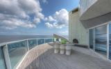 modern, kitchen, staircase, deck, water, 