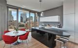 modern, apartment, glass, terrace, bathroom, city view, 