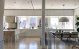 penthouse, apartment, modern, rooftop, staircase, kitchen, bathroom, 