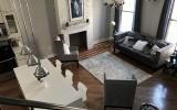 brownstone, townhouse, contemporary, kitchen, garden, 