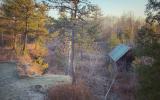 cabin, barn, lake, water, rural, country, wooded, deck, 