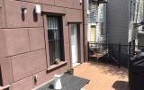 brownstone, townhouse, contemporary, kitchen, garden, 