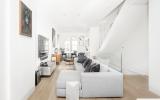 brownstone, townhouse, kitchen, light, airy, modern, bathroom, terrace, 