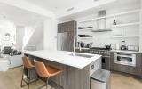 brownstone, townhouse, kitchen, light, airy, modern, bathroom, terrace, 