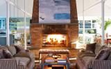 contemporary, pool, patio, kitchen, fireplace, 