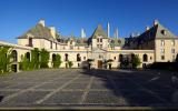 castle, ornate, pool, garden, 