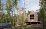 modern, contemporary, wooded, wood, deck, glass, rural, 