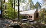 modern, contemporary, wooded, wood, deck, glass, rural, 