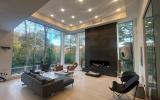 modern, light, airy, clean, fireplace, 