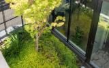 townhouse, modern, glass, light, rooftop, staircase, white, 