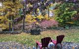 rustic, rural, stone, lake, fireplace, porch, 